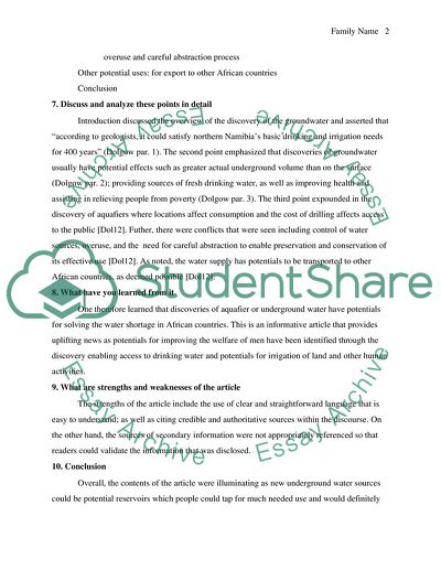 Problems in any country in Africa except Aids ( article review )