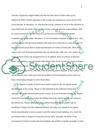 The subject is : TOPIC IN POLITICS: GENDER AND DEVELPOMENT