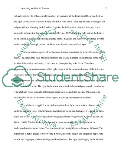 How We Learn With Both Brains