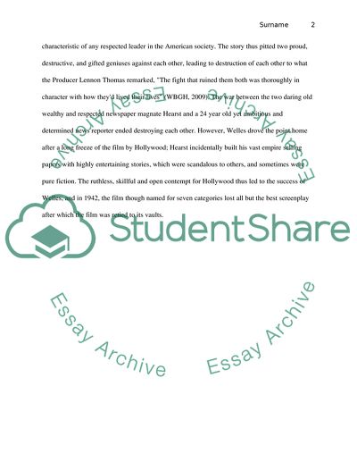 Critique of Citizen Kane