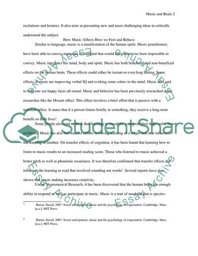 The Effects of Music on Human Feelings