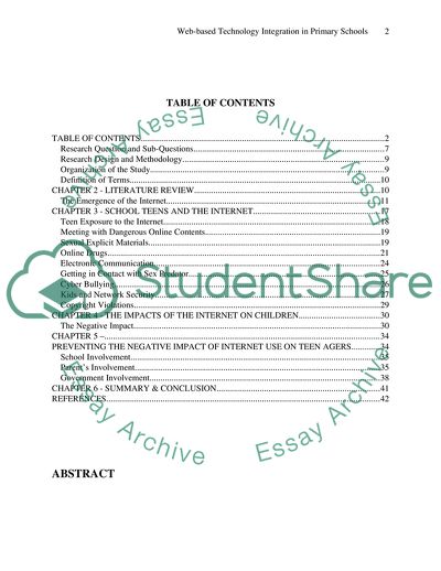 The Educational Use of Technology