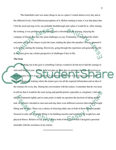 Recollection of Personal Significant Places