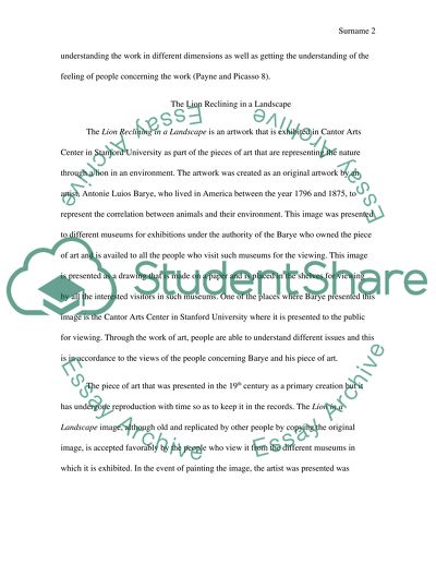 Discuss the art work in the Cantor Arts Centre in Standford University