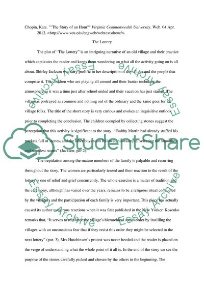 The Story of an Hour