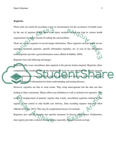 Data Collection Research Paper Example | Topics and Well Written Essays ...