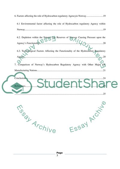 The Role of the Hydrocarbons Regulatory Agency in Norway