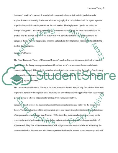 New Approach to Consumer Theory