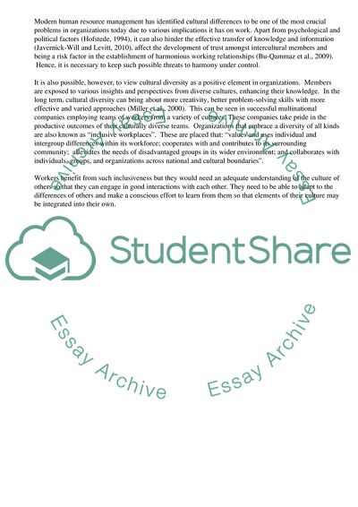 Managing a Culturally Diverse Workplace