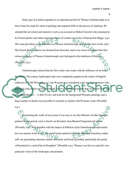 The Artworks of Thomas Gainsborough