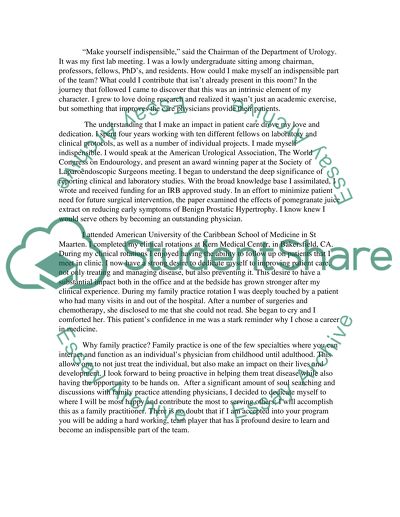 Residency application