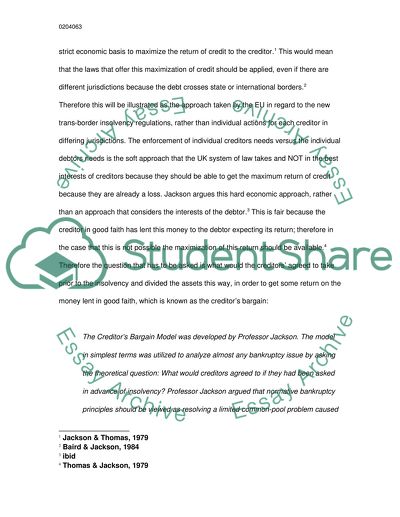 Proper Functions of Insolvency Law