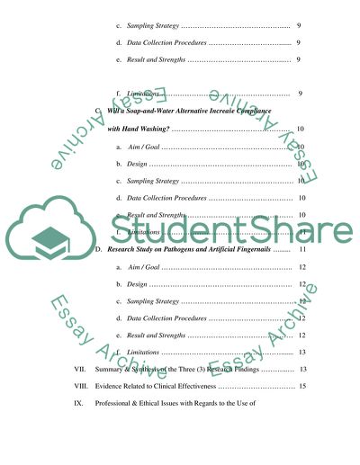 Discussion Hand Hygiene in the Case of Community Nursing