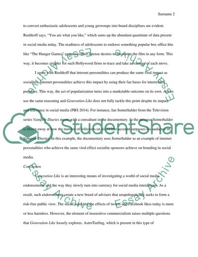 Reaction to Generation Like