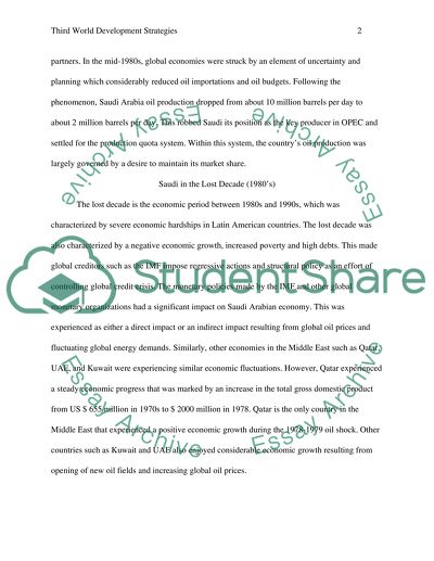 Third World Development Strategies