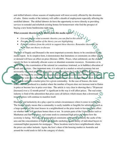 Supply and Demand Scenario