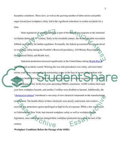 Occupational Safety and Health Act