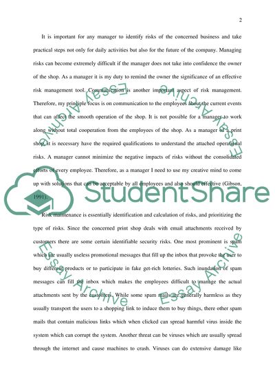 Business Continuity Plan of IT Manager