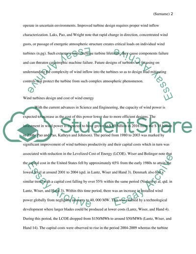 Wind Turbines: Designs and Costs