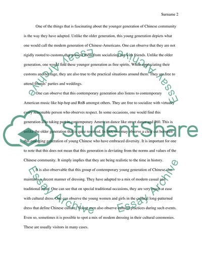 The Young Generation of Chinese Community in Chinatown New York