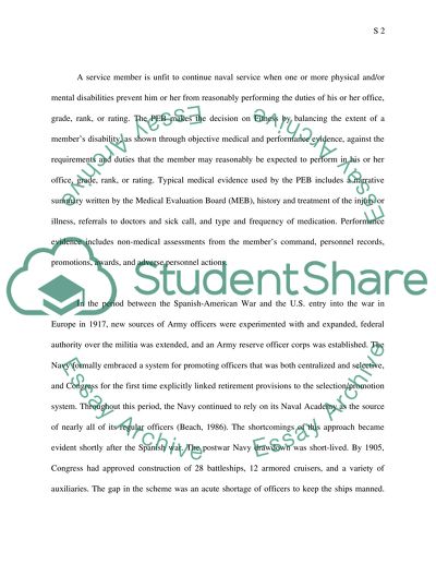 Retiring from the Navy Corps