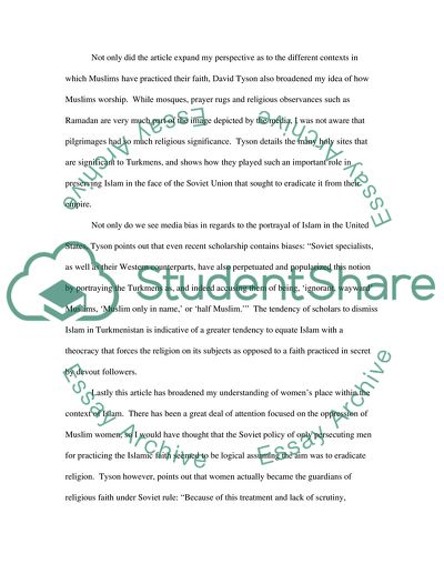 A Broadening Understanding of Islam