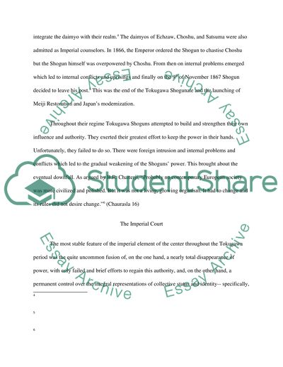 The Downfall of the Tokugawa Shogunate