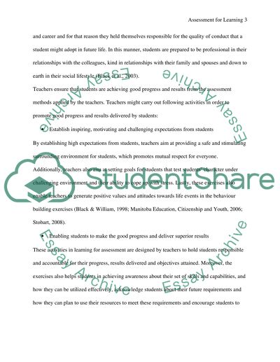 Assessment for Learning and Motivation