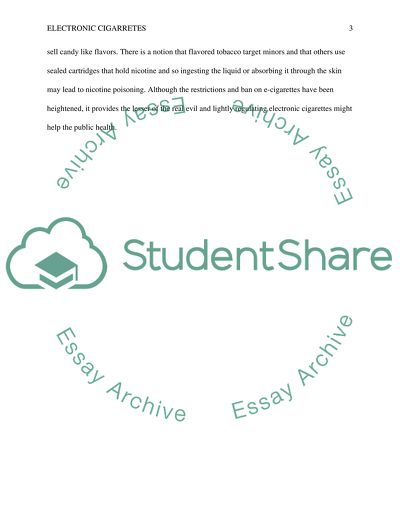 Electronic Cigarettes