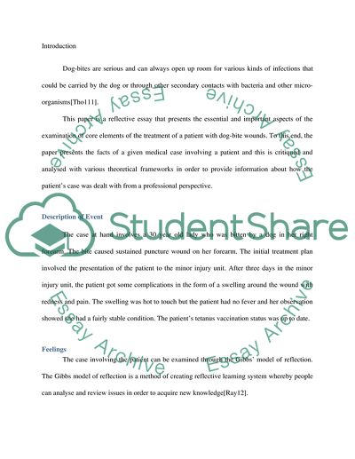 Treatment of a patient with dog-bite wounds