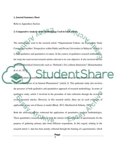 Qualitative and Quantitative Approach in Articles