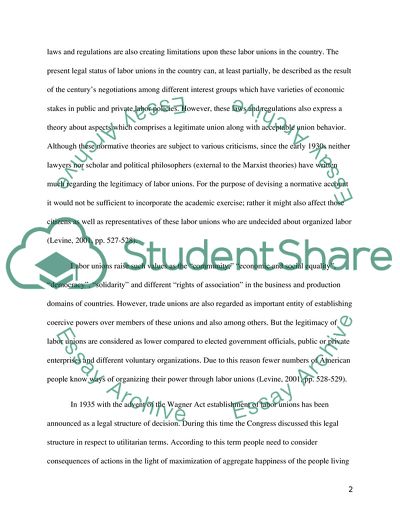 Effectiveness of Labor Unions and Laws