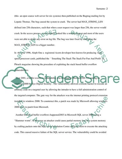 Stack and Buffer Attacks in Operating Systems