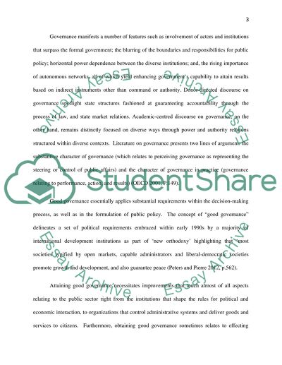 Public Sector and Government Reforms