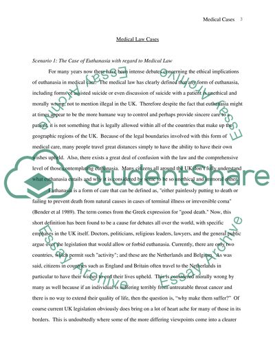 Analysis of Medical Law Cases