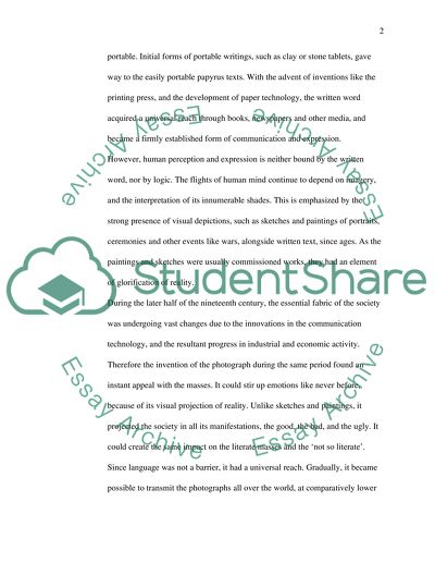 Impact of the Visual and the Written