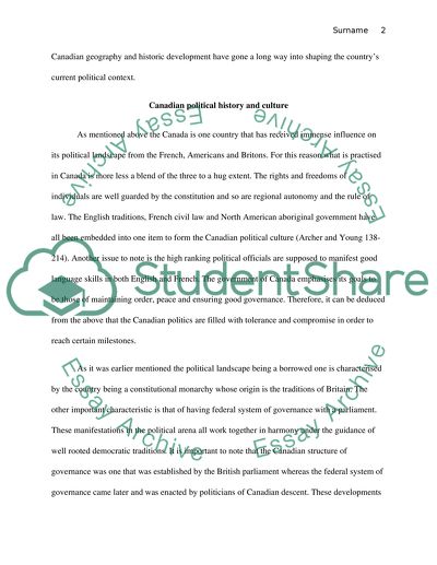 Canadian Historical Development