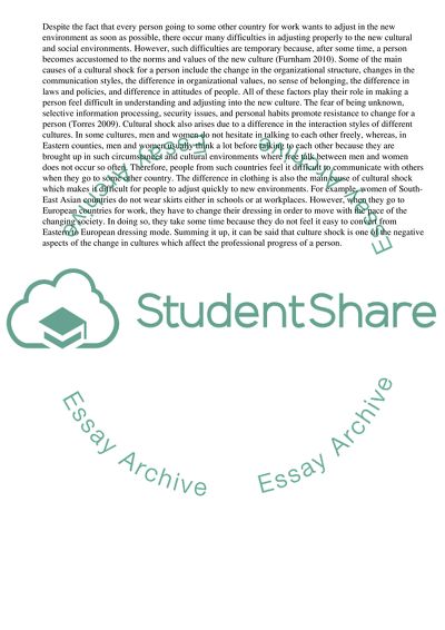 What is Cultural Shock