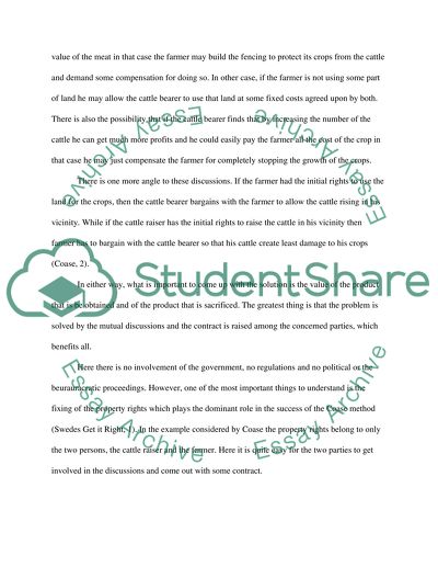 What is the Theory of Coase