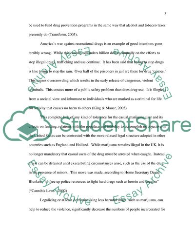 Legalizing marijuana