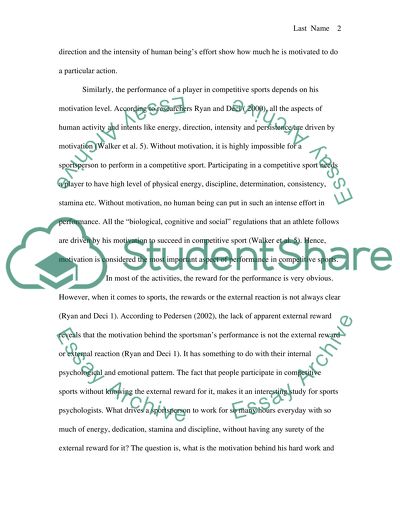 Motivation and Emotion in Sport