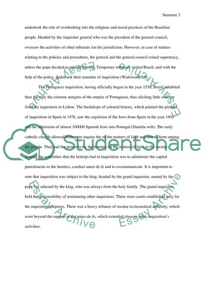 Manifestation of Catholicism in colonial Brazil