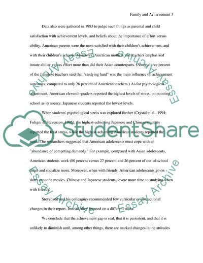 Family Structure and Academic Achievement