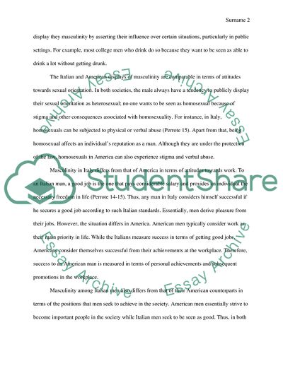 Masculinity across Cultures