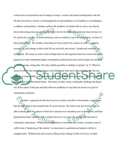 Self-Renewal: The Individual and the Innovative Society by John Gardner