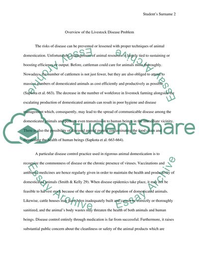 Livestock Disease: A Perennial Human Health Risk