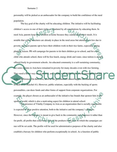 Company relations strategic plan