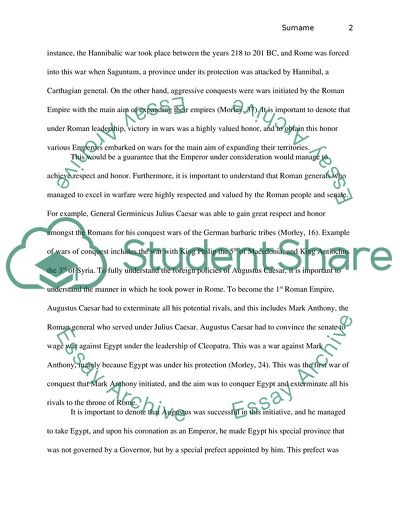 Strategies of the Roman Empire