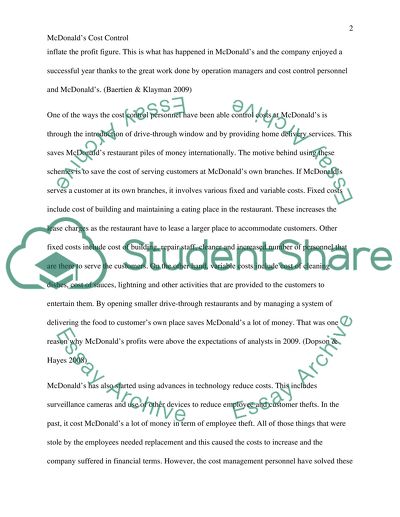 Cost control essay 05 image
