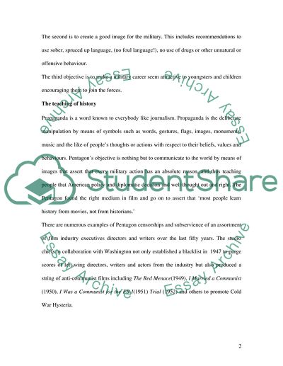 How does the Pentagon currently try to influence the content of Hollywood movies